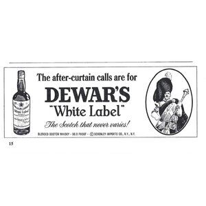 Dewars White Label Scotch Whisky Advertisement 1960s Vintage Print Ad
